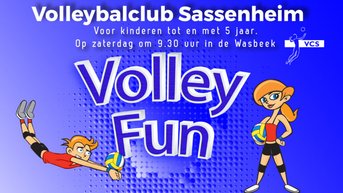 Volleyfun: Wekelijkse proeftraining voor kinderen t/m 5 jaar