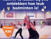 Probeer badminton!